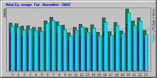 Hourly usage for December 2022